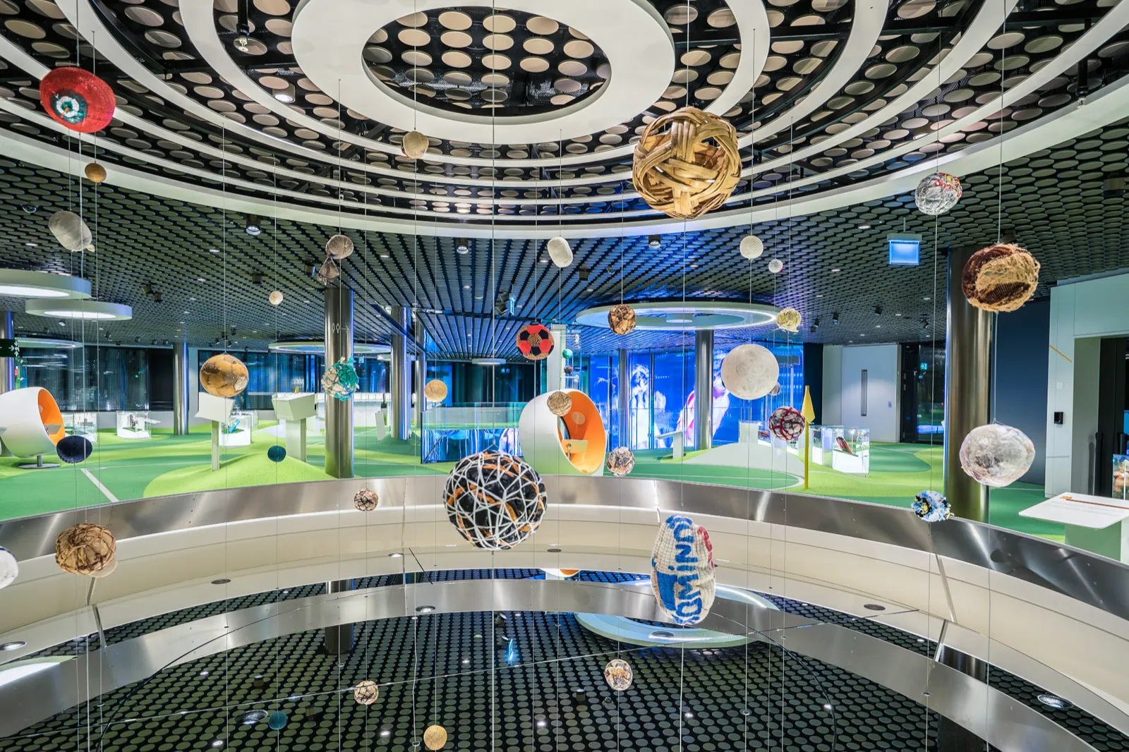 Dentro do Museu da FIFA, no bairro Enge